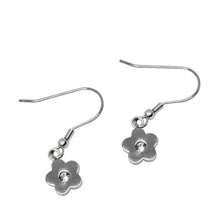 Cargar imagen en el visor de la galería, Aretes De Flor con Incrustación Acero Inoxidable Mujer