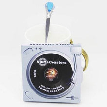 Cargar imagen en el visor de la galería, Porta tazas Discos Retro 4 piezas