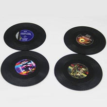 Cargar imagen en el visor de la galería, Porta tazas Discos Retro 4 piezas