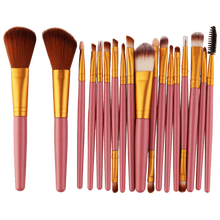 Cargar imagen en el visor de la galería, Conjunto de Brochas de maquillaje 18 piezas