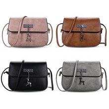 Cargar imagen en el visor de la galería, Bolso Bandolera con Solapa Ciervo Dama Bolsa Cartera