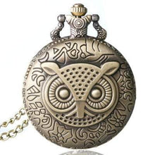 Cargar imagen en el visor de la galería, Reloj de Bolsillo Colgante Collar Búho