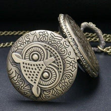 Cargar imagen en el visor de la galería, Reloj de Bolsillo Colgante Collar Búho