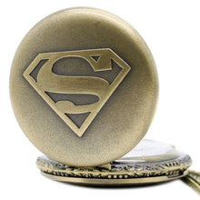 Cargar imagen en el visor de la galería, Reloj de Bolsillo Collar Colgante Superman