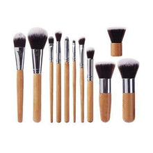 Cargar imagen en el visor de la galería, Brochas de Maquillaje de Bamboo 11 piezas