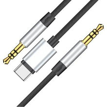 Cargar imagen en el visor de la galería, Cable de Audio Baseus L38 Type-C y Plug 3.5mm a Plug 3.5mm 1.2 metros