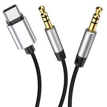Cargar imagen en el visor de la galería, Cable de Audio Baseus L38 Type-C y Plug 3.5mm a Plug 3.5mm 1.2 metros