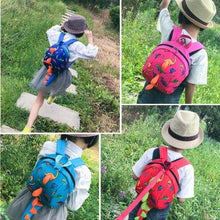 Cargar imagen en el visor de la galería, Mochila con Arnés de Seguridad Niños Dinosaurio