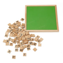 Cargar imagen en el visor de la galería, Tablero Matemáticas Montessori Madera 1 al 100
