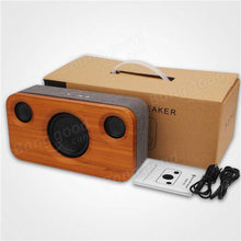 Cargar imagen en el visor de la galería, Bocina Bluetooth Inalámbrica Altavoz de Bambú Portátil