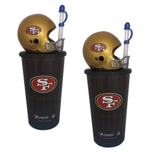 Cargar imagen en el visor de la galería, 2 Vasos con Casco Nfl Colección San Francisco 49ers