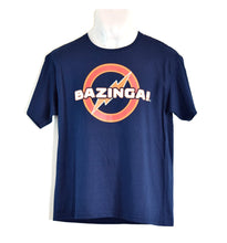 Cargar imagen en el visor de la galería, Playera Big Bang Theory Azul Bazinga Hombre