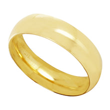 Cargar imagen en el visor de la galería, Anillo Argolla de Matrimonio Lisa Media Caña Oro 14k
