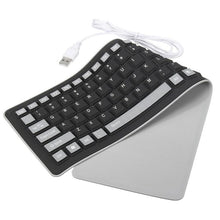Cargar imagen en el visor de la galería, Teclado Portátil Flexible de Silicona 103 teclas Plegable