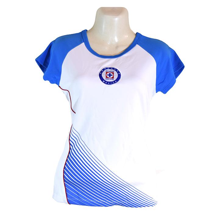 Playera del Equipo de Futbol Cruz Azul para Mujer Ahorra en