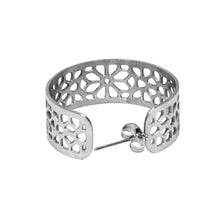 Cargar imagen en el visor de la galería, Arracadas Aretes Diseño De Flores Acero Inoxidable Dama