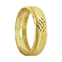 Cargar imagen en el visor de la galería, Anillo Argolla de Matrimonio Ancho Diamantada Racimo Oro 10K
