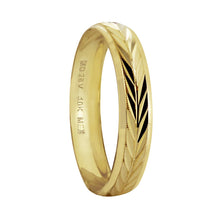 Cargar imagen en el visor de la galería, Anillo Argolla de Matrimonio Diamantada en Espiga Oro 10K