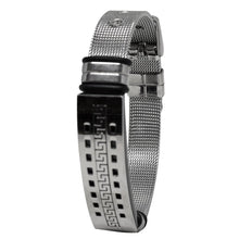 Cargar imagen en el visor de la galería, Pulsera de Cinturón Placa de Grecas Acero Inoxidable Hombre