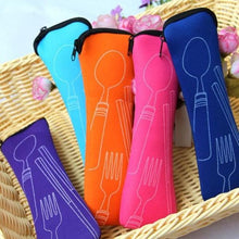 Cargar imagen en el visor de la galería, Estuche para Cubiertos Cuchara Tenedor Portable