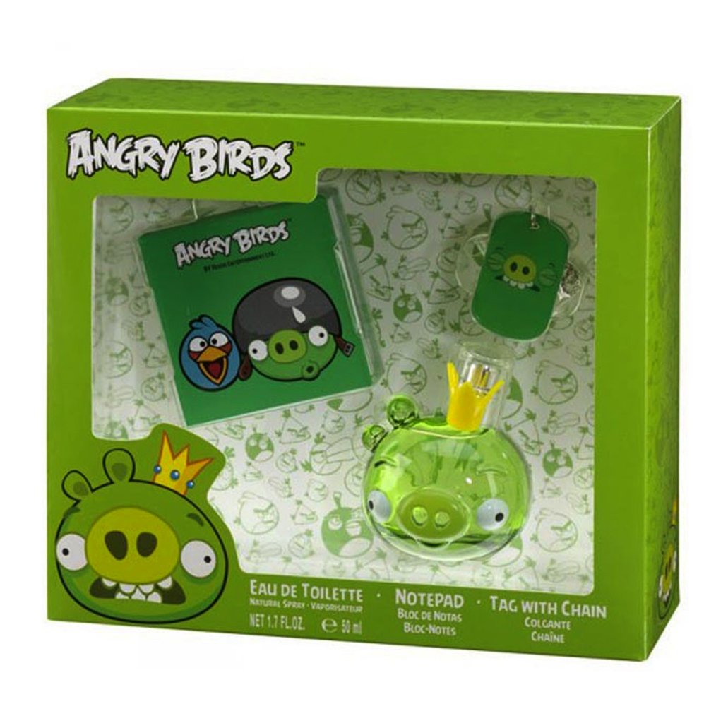 Perfume Set Angry Birds Verde Para Niño 50ml