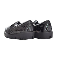 Cargar imagen en el visor de la galería, Tenis Altos Zapatos Charol Negro Textura Calzado Rojas