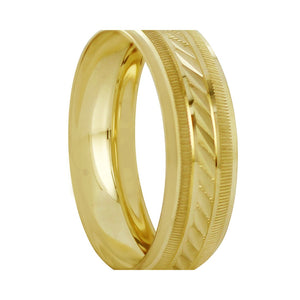 Anillo Argolla de Matrimonio Diamantada Oro 14k