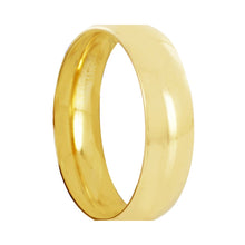 Cargar imagen en el visor de la galería, Anillo Argolla de Matrimonio Lisa Media Caña Oro 14k