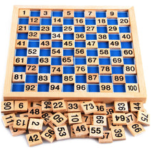 Cargar imagen en el visor de la galería, Tablero Matemáticas Montessori Madera 1 al 100