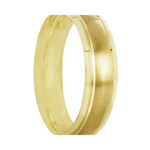 Anillo Argolla de Matrimonio Satinada Lisa Oro Amarillo 14k