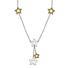Cargar imagen en el visor de la galería, Juego Collar Pulsera y Aretes De Estrella Acero Inoxidable