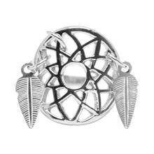 Cargar imagen en el visor de la galería, Anillo Atrapa Sueños Acero Inoxidable