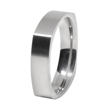 Cargar imagen en el visor de la galería, Anillo Cuadrado Opaco Grueso Acero Inoxidable Caballero