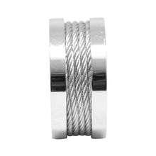 Cargar imagen en el visor de la galería, Anillo Cuerda de Acero Inoxidable
