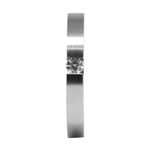 Cargar imagen en el visor de la galería, Anillo Delgado Liso con Piedra Acero Inoxidable Mujer