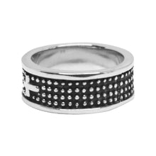 Cargar imagen en el visor de la galería, Anillo Puntos y Cruces  Acero Inoxidable