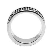Cargar imagen en el visor de la galería, Anillo Puntos y Cruces  Acero Inoxidable