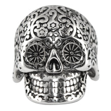 Cargar imagen en el visor de la galería, Anillo de Cráneo Calavera Ornamentos Acero Inoxidable
