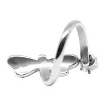 Cargar imagen en el visor de la galería, Anillo Libélula Incrustaciones Acero Inoxidable