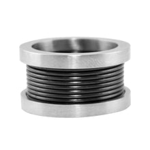 Cargar imagen en el visor de la galería, Anillo de Resorte Negro PVC Acero Inoxidable
