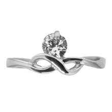 Cargar imagen en el visor de la galería, Anillo Infinito Con Piedra Acero Inoxidable