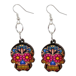 6 Aretes MDF Diseños Varios Dama