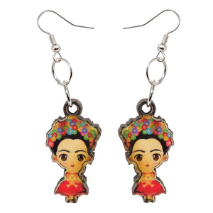 6 Aretes MDF Diseños Varios Dama