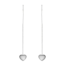 Cargar imagen en el visor de la galería, Juego de Collar Dije Botón Corazón Brazalete y Aretes Corazón Acero Inoxidable