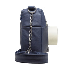 Cargar imagen en el visor de la galería, Bolsa Cartera Diseño de Cámara 3D Cuadrada Azul Marino