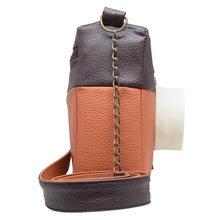 Cargar imagen en el visor de la galería, Bolsa Cartera Diseño de Cámara 3D Rectangular Café Naranja
