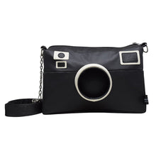 Cargar imagen en el visor de la galería, Bolsa Cartera Diseño de Cámara 3D Rectangular Negro