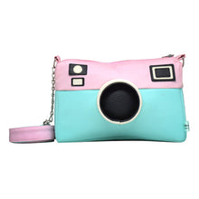 Cargar imagen en el visor de la galería, Bolsa Cartera Diseño Cámara 3D Rectangular Rosa Azul Pastel
