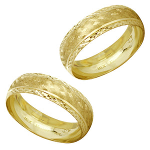 Anillos de best sale matrimonio oro 14k