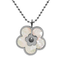 Cargar imagen en el visor de la galería, Collar con Dije Flor de Concha Acero Inoxidable
